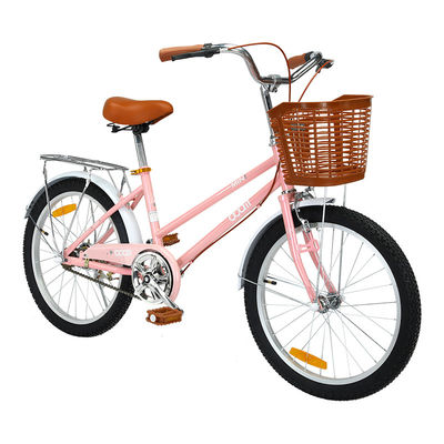 Ergonomical 16inch Girls Kids Bicycle Single Speed PU Saddle Little Kids Bike