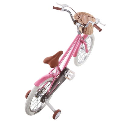 Pink Color Lightweight Kids Bike 12inch With Basket And Training Wheel OEM Available