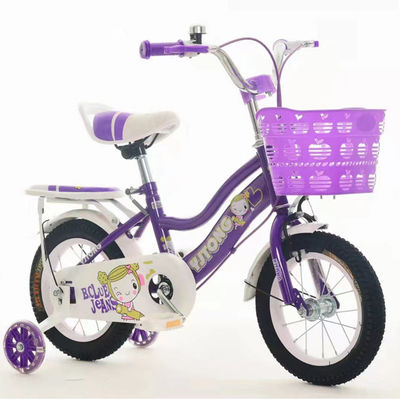 Fashionable Lightweight Kids Bike With Steel Carrier And Plastic Basket