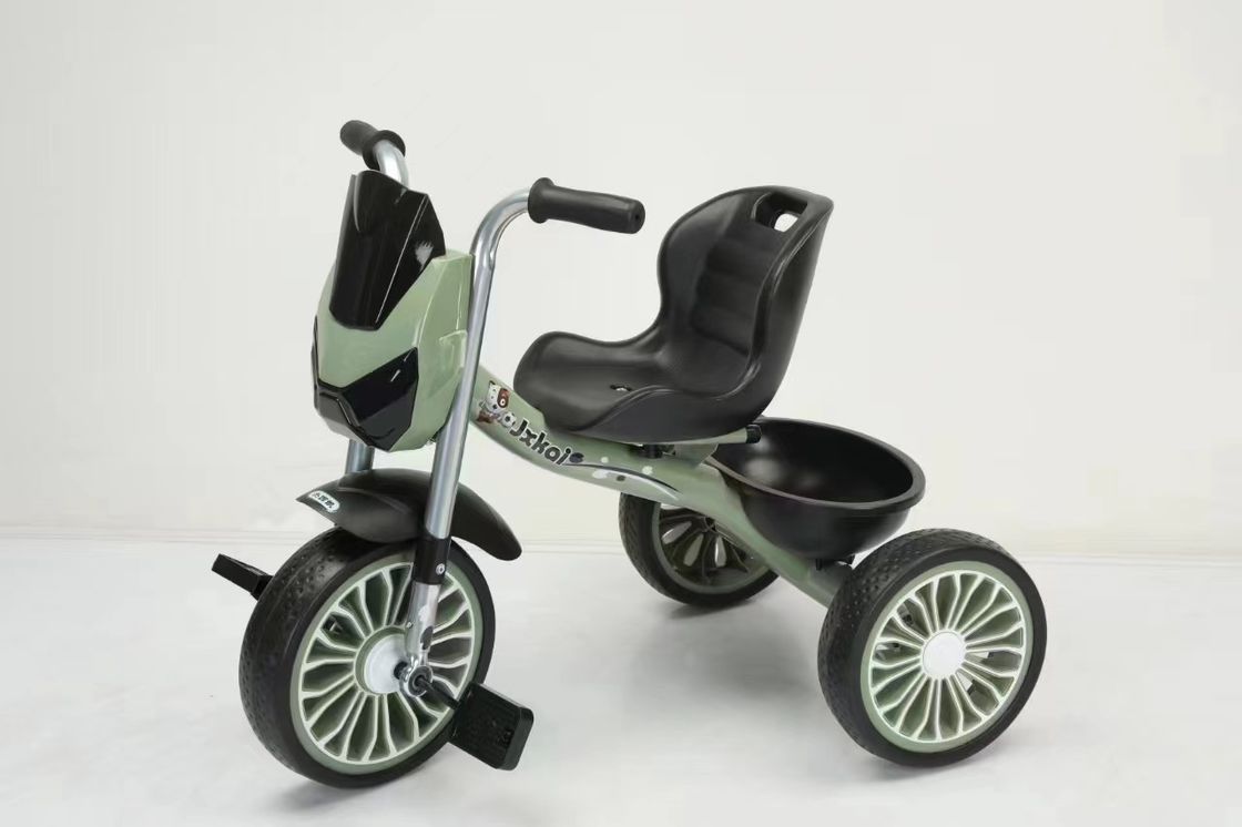 24 Months 5 Years Old Children S Kids Tricycle Bike Red / Blue Color Carbon Steel Material